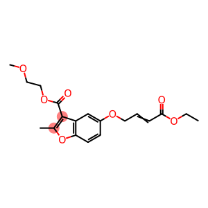 2-methoxyethyl 5-{[(2E)-4-ethoxy-4-oxobut-2-en-1-yl]oxy}-2-methyl-1-benzofuran-3-carboxylate