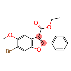 3-Benzofurancarboxylic acid, 6-bromo-5-methoxy-2-phenyl-, ethyl ester