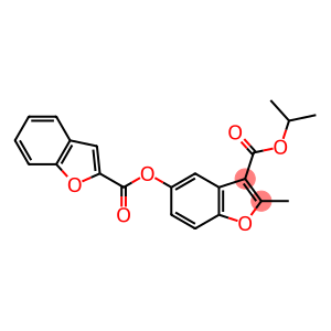 3-Benzofurancarboxylic acid, 5-[(2-benzofuranylcarbonyl)oxy]-2-methyl-, 1-methylethyl ester