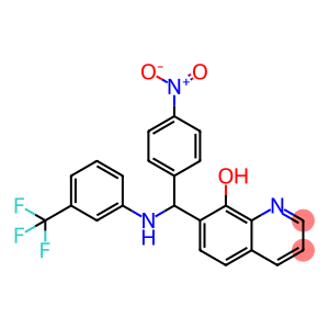 7-((4-nitrophenyl)((3-(trifluoromethyl)phenyl)amino)methyl)quinolin-8-ol