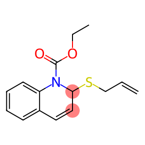 1(2H)-Quinolinecarboxylic acid, 2-(2-propen-1-ylthio)-, ethyl ester