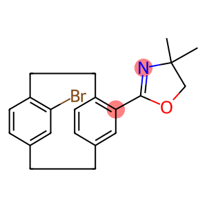 2-[12-bromotricyclo[8.2.2.2~4,7~]hexadeca-1(12),4,6,10,13,15-hexaen-5-yl]-4,4-dimethyl-4,5-dihydro-1,3-oxazole