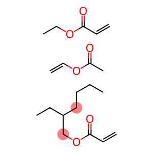 2-Propenoic acid, ethyl ester, polymer with ethenyl acetate and 2-ethylhexyl 2-propenoate