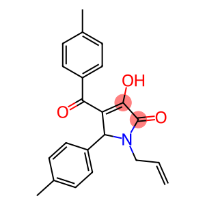 1-allyl-3-hydroxy-4-(4-methylbenzoyl)-5-(4-methylphenyl)-1,5-dihydro-2H-pyrrol-2-one