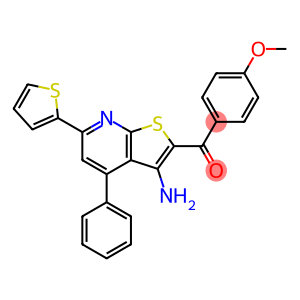 [3-amino-4-phenyl-6-(2-thienyl)thieno[2,3-b]pyridin-2-yl](4-methoxyphenyl)methanone