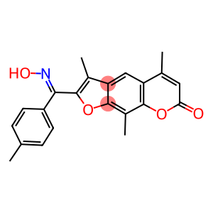 2-[(hydroxyimino)(4-methylphenyl)methyl]-3,5,9-trimethyl-7H-furo[3,2-g]chromen-7-one