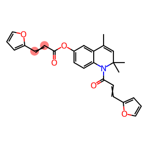 1-[3-(2-furyl)acryloyl]-2,2,4-trimethyl-1,2-dihydro-6-quinolinyl 3-(2-furyl)acrylate