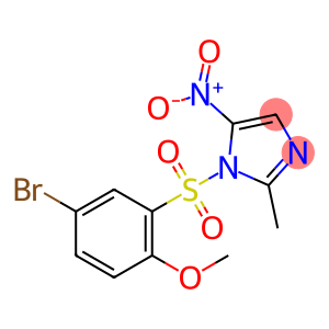 1-(5-bromo-2-methoxyphenyl)sulfonyl-2-methyl-5-nitroimidazole