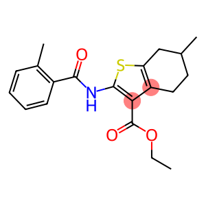 ethyl 6-methyl-2-[(2-methylbenzoyl)amino]-4,5,6,7-tetrahydro-1-benzothiophene-3-carboxylate