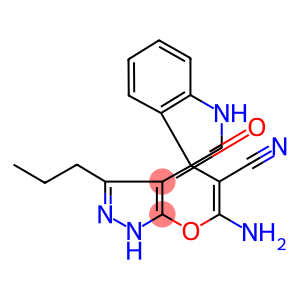 6'-amino-3'-propyl-1,1',3,4'-dihydro-2-oxospiro(2H-indole-3,4'-pyrano[2,3-c]pyrazole)-5'-carbonitrile