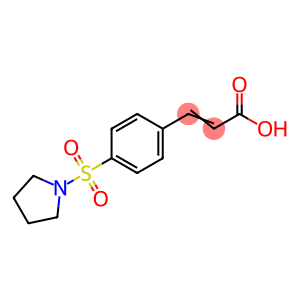 (2E)-3-[4-(pyrrolidin-1-ylsulfonyl)phenyl]acrylic acid