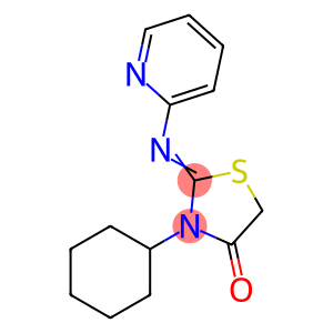 (2E)-3-cyclohexyl-2-pyridin-2-ylimino-1,3-thiazolidin-4-one