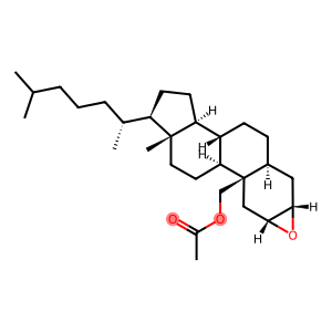 Cholestan-19-ol, 2,3-epoxy-, acetate, (2α,3α,5α)- (9CI)