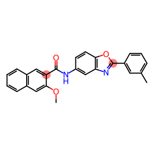 3-methoxy-N-[2-(3-methylphenyl)-1,3-benzoxazol-5-yl]-2-naphthamide