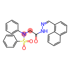 N-{2-[2-(1-naphthylmethylene)hydrazino]-2-oxoethyl}-N-phenylbenzenesulfonamide