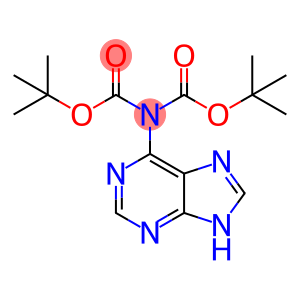 叔-丁基 N-[(叔-丁氧基)羰基]-N-(9H-嘌呤-6-基)氨基甲酯