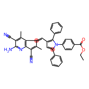 ethyl 4-{3-[(2-amino-3,7-dicyano-4,6-dimethyl-5H-cyclopenta[b]pyridin-5-ylidene)methyl]-2,5-diphenyl-1H-pyrrol-1-yl}benzoate