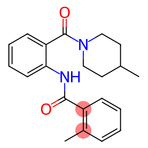 2-methyl-N-{2-[(4-methyl-1-piperidinyl)carbonyl]phenyl}benzamide