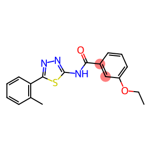 3-ethoxy-N-[5-(2-methylphenyl)-1,3,4-thiadiazol-2-yl]benzamide