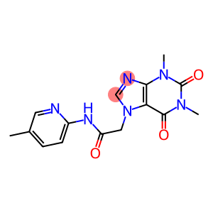 2-(1,3-DIMETHYL-2,6-DIOXO-1,2,3,6-TETRAHYDRO-7H-PURIN-7-YL)-N-(5-METHYLPYRIDIN-2-YL)ACETAMIDE