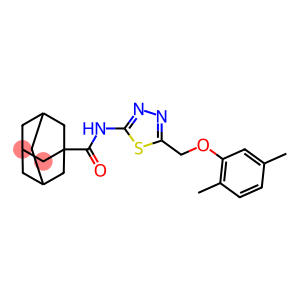 N-{5-[(2,5-dimethylphenoxy)methyl]-1,3,4-thiadiazol-2-yl}-1-adamantanecarboxamide