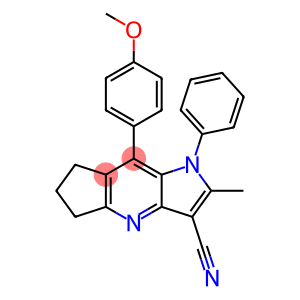 8-(4-methoxyphenyl)-2-methyl-1-phenyl-1,5,6,7-tetrahydrocyclopenta[b]pyrrolo[2,3-e]pyridine-3-carbonitrile