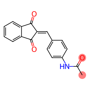 N-(4-((1,3-DIOXOINDAN-2-YLIDENE)METHYL)PHENYL)ETHANAMIDE