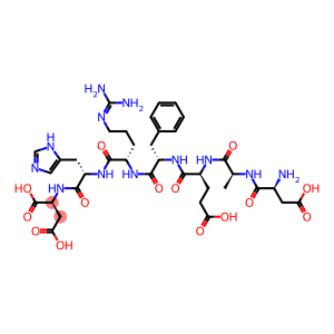 L-Aspartic acid, L-α-aspartyl-L-alanyl-L-α-glutamyl-L-phenylalanyl-L-arginyl-L-histidyl-