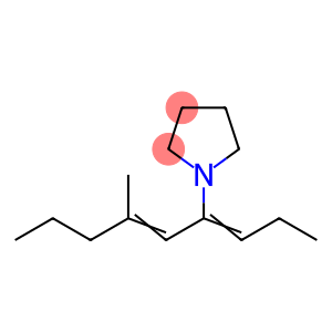 1-(3-Methyl-1-propylidene-2-hexenyl)pyrrolidine