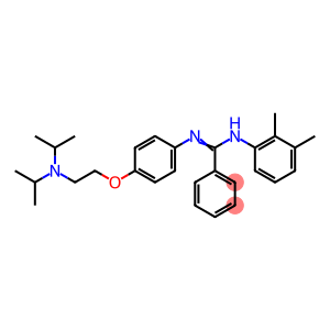 N-[p-[2-(Diisopropylamino)ethoxy]phenyl]-N'-(2,3-xylyl)benzamidine