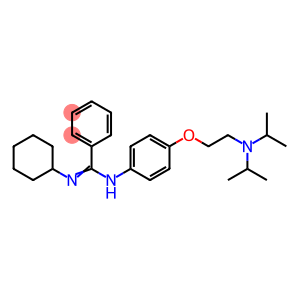 N'-Cyclohexyl-N-[p-[2-(diisopropylamino)ethoxy]phenyl]benzamidine