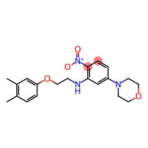 4-{3-{[2-(3,4-dimethylphenoxy)ethyl]amino}-4-nitrophenyl}morpholine