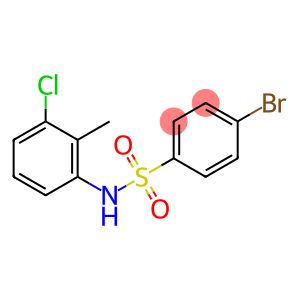 4-bromo-N-(3-chloro-2-methylphenyl)benzenesulfonamide