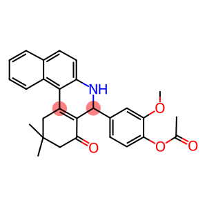 4-(2,2-dimethyl-4-oxo-1,2,3,4,5,6-hexahydrobenzo[a]phenanthridin-5-yl)-2-methoxyphenyl acetate