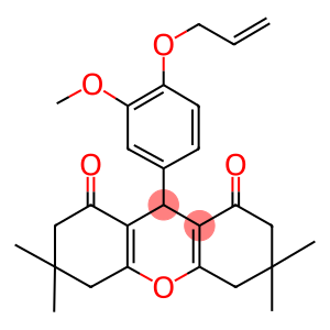 9-[4-(allyloxy)-3-methoxyphenyl]-3,3,6,6-tetramethyl-3,4,5,6,7,9-hexahydro-1H-xanthene-1,8(2H)-dione