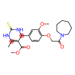 methyl 4-{4-[2-(1-azepanyl)-2-oxoethoxy]-3-methoxyphenyl}-6-methyl-2-thioxo-1,2,3,4-tetrahydro-5-pyrimidinecarboxylate