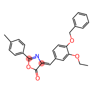 4-[4-(benzyloxy)-3-ethoxybenzylidene]-2-(4-methylphenyl)-1,3-oxazol-5(4H)-one