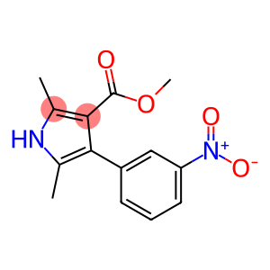 1H-Pyrrole-3-carboxylic acid, 2,5-dimethyl-4-(3-nitrophenyl)-, methyl ester