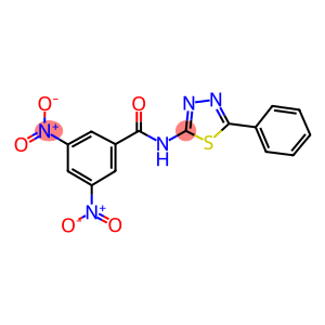 3,5-bisnitro-N-(5-phenyl-1,3,4-thiadiazol-2-yl)benzamide