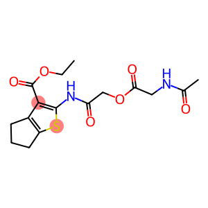 ethyl 2-[({[(acetylamino)acetyl]oxy}acetyl)amino]-5,6-dihydro-4H-cyclopenta[b]thiophene-3-carboxylate