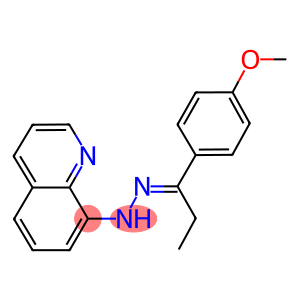 1-(4-methoxyphenyl)-1-propanone 8-quinolinylhydrazone