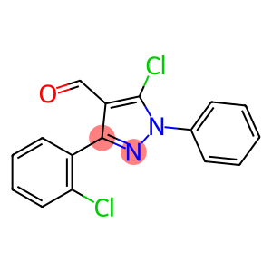 1H-Pyrazole-4-carboxaldehyde, 5-chloro-3-(2-chlorophenyl)-1-phenyl-