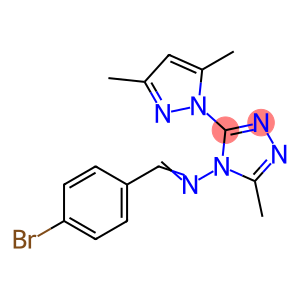 4H-1,2,4-Triazol-4-amine, N-[(4-bromophenyl)methylene]-3-(3,5-dimethyl-1H-pyrazol-1-yl)-5-methyl-