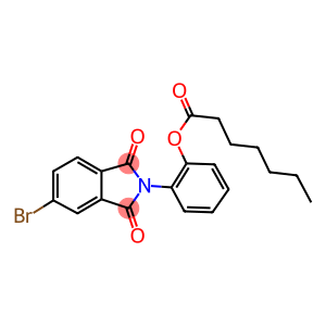 2-(5-bromo-1,3-dioxo-1,3-dihydro-2H-isoindol-2-yl)phenyl heptanoate