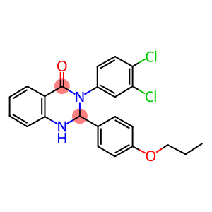 3-(3,4-dichlorophenyl)-2-(4-propoxyphenyl)-2,3-dihydro-4(1H)-quinazolinone