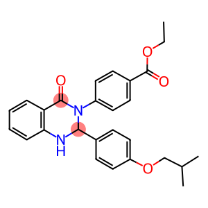 ethyl 4-(2-(4-isobutoxyphenyl)-4-oxo-1,4-dihydro-3(2H)-quinazolinyl)benzoate