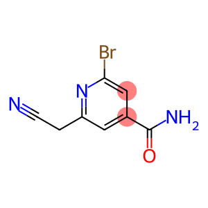 2-Bromo-6-(cyanomethyl)-4-pyridinecarboxamide