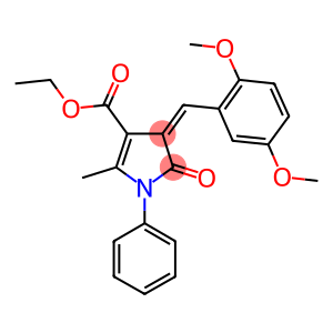 ethyl 4-(2,5-dimethoxybenzylidene)-2-methyl-5-oxo-1-phenyl-4,5-dihydro-1H-pyrrole-3-carboxylate