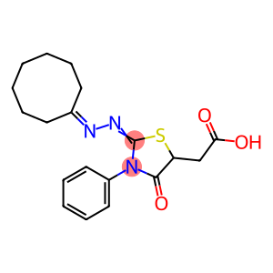 [2-(cyclooctylidenehydrazono)-4-oxo-3-phenyl-1,3-thiazolidin-5-yl]acetic acid