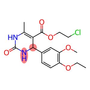 2-chloroethyl 4-(4-ethoxy-3-methoxyphenyl)-6-methyl-2-oxo-1,2,3,4-tetrahydropyrimidine-5-carboxylate
